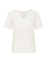 Load image into Gallery viewer, T-SHIRT | T-Shirt mit Spitzenbesatz
