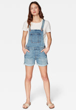 Load image into Gallery viewer, WANDA | Kurze Latzhose in 80's Denim
