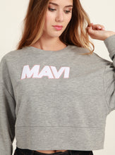 Load image into Gallery viewer, PULLOVER | Verkürzter Pullover mit Mavi-Stickerei
