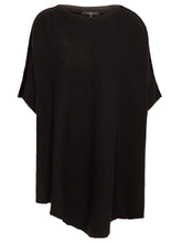 Load image into Gallery viewer, PONCHO | Strickponcho mit Samt-Bindings
