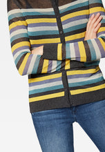 Load image into Gallery viewer, CARDIGAN | Leichte Knopfstrickjacke mit Streifen
