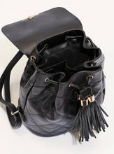 Load image into Gallery viewer, RUCKSACK | Gesteppter Rucksack in Schwarz
