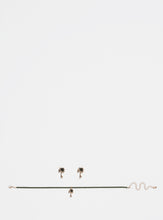 Load image into Gallery viewer, HALSKETTE | Choker und Ohrringe im Palmen-Design

